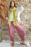 Sundaze Cheesecloth Bloomer Pant Indian Pink
